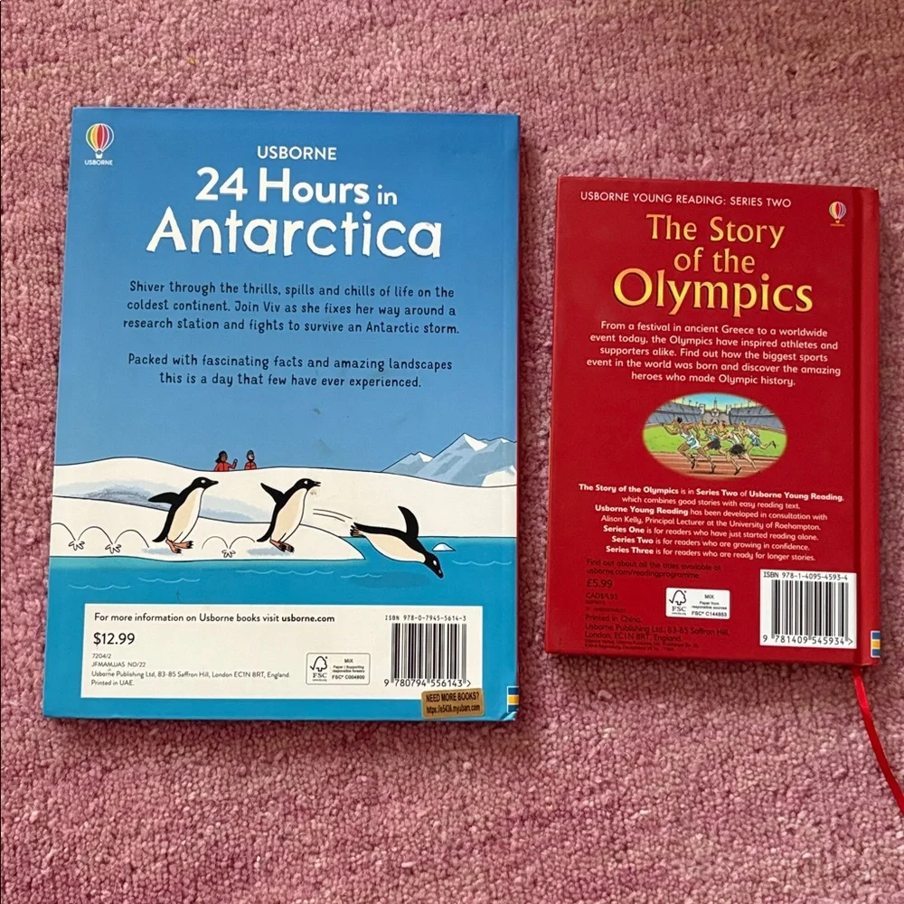 Usborne Children's Book | 24 Hours in Antarctica + The Story of the Olympics